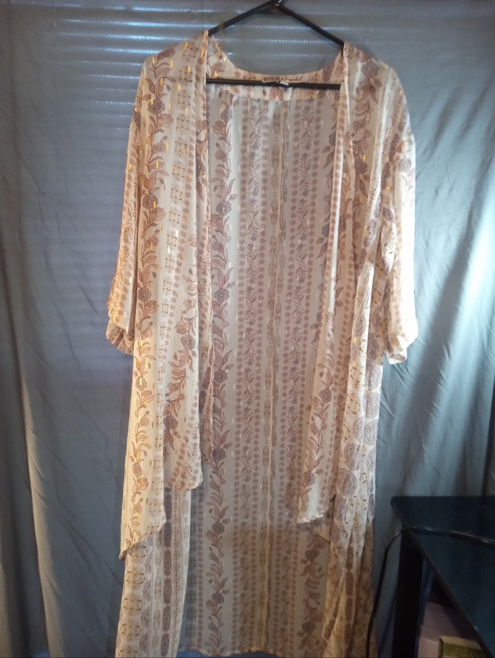 Gypies & Moondust Bohemian Lightweight Floral Duster Kimono